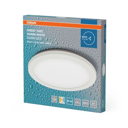 Osram - ORBIS DISC LED fürdőszobai mennyezeti lámpa 22W/230V 3000/4000K Ø 30 cm IP44 fehér