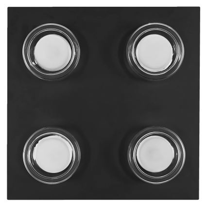 Osram - LED-es fürdőszobai mennyezeti lámpatest ORBIS FLAME 4xLED/5,5W/230V 3000/4000K IP44 fekete