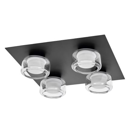 Osram - LED-es fürdőszobai mennyezeti lámpatest ORBIS FLAME 4xLED/5,5W/230V 3000/4000K IP44 fekete