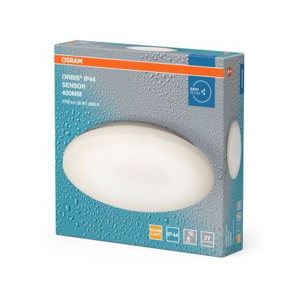 Osram - LED fürdőszobai mennyezeti lámpa mozgás- és alkonyérzékelővel ORBIS LED/25W/230V IP44