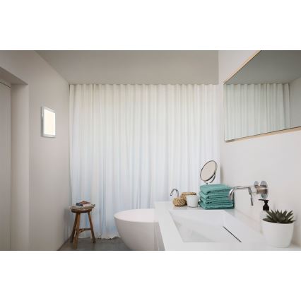 Osram - LED fürdőszobai mennyezeti lámpatest ORBIS DISC LED/22W/230V 3000/4000K 30x30 cm IP44 rozsdamentes acél