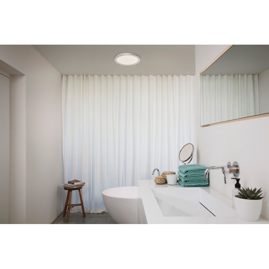 Osram - LED-es fürdőszobai mennyezeti lámpatest ORBIS DISC LED/22W/230V 3000/4000K Ø 30 cm IP44 matt króm