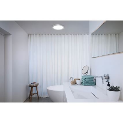 Osram - LED-es fürdőszobai mennyezeti lámpatest ORBIS DISC LED/22W/230V 3000/4000K Ø 30 cm IP44 matt króm