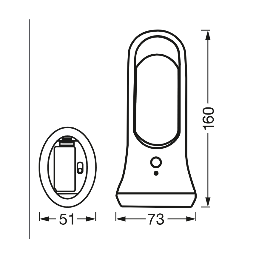 Osram - LED irányfény mozgás- és alkonyatérzékelővel MOBILE LED/0,7W/4xAAA fehér