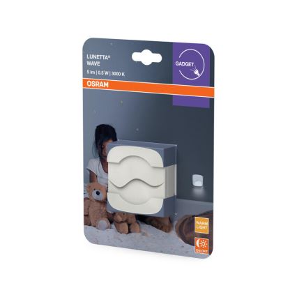 Osram - LED konnektoros éjszakai lámpa alkonyérzékelővel LUNETTA LED/0,5W/230V