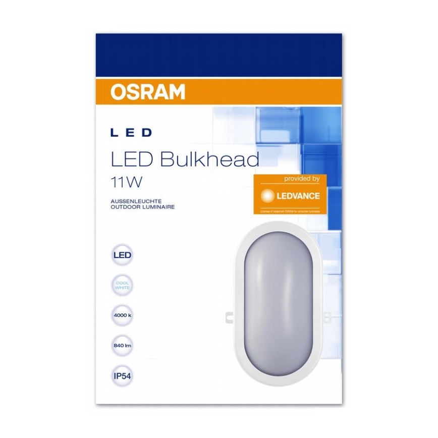 Osram - LED Kültéri fali lámpa  BULKHEAD 1xLED/11W/230V IP54