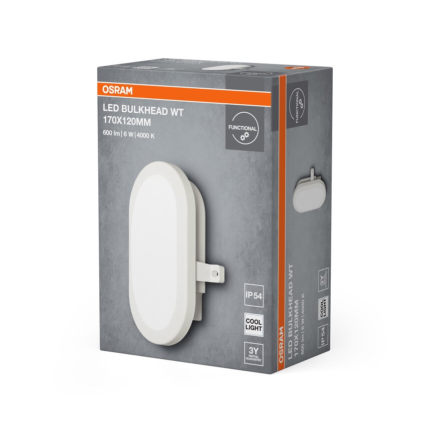 Osram - LED kültéri fali lámpa BULKHEAD LED/6W/230V IP54 fehér