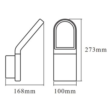 Osram - LED Kültéri fali lámpa ENDURA STYLE LED/12W/230V IP54