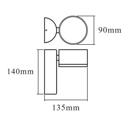 Osram - LED kültéri fali lámpa ENDURA STYLE LED/8W/230V IP44