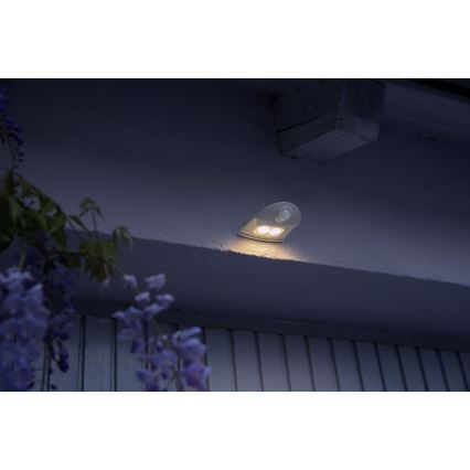 Osram - LED kültéri fali lámpa érzékelővel DOORLED LED/0,5W/3xAA IP54 fehér