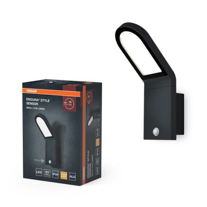Osram - LED kültéri fali lámpa alkony- és mozgásérzékelővel ENDURA STYLE LED/12W/230V IP54