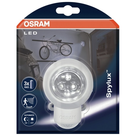 Osram - LED Kültéri fali lámpa érzékelővel SPYLUX 1xLED/0,3W/4,5V
