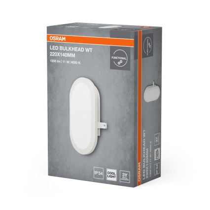 Osram - LED kültéri fali lámpatest BULKHEAD LED/11W/230V IP54 fehér