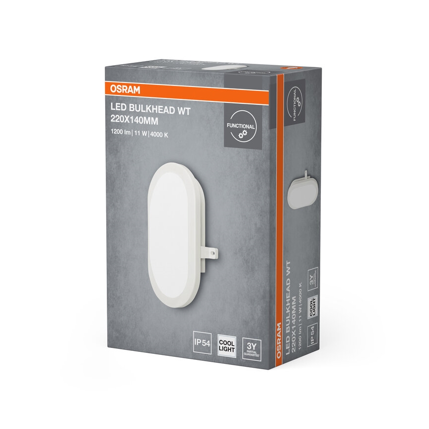 Osram - LED kültéri fali lámpatest BULKHEAD LED/11W/230V IP54 fehér