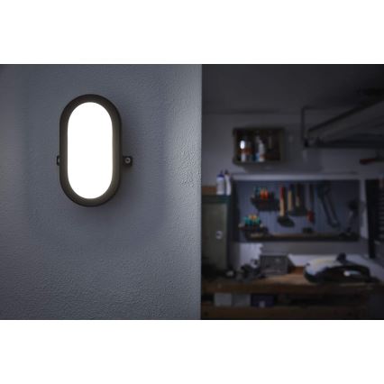 Osram - LED kültéri fali lámpatest BULKHEAD LED/11W/230V IP54 fekete