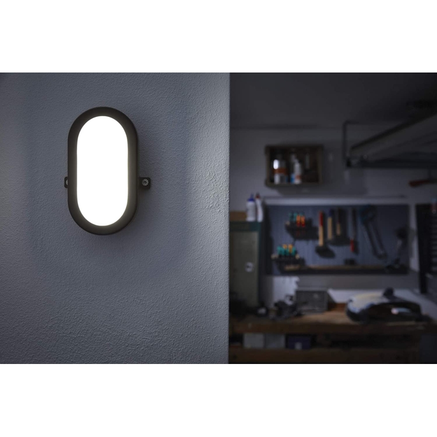 Osram - LED kültéri fali lámpatest BULKHEAD LED/11W/230V IP54 fekete