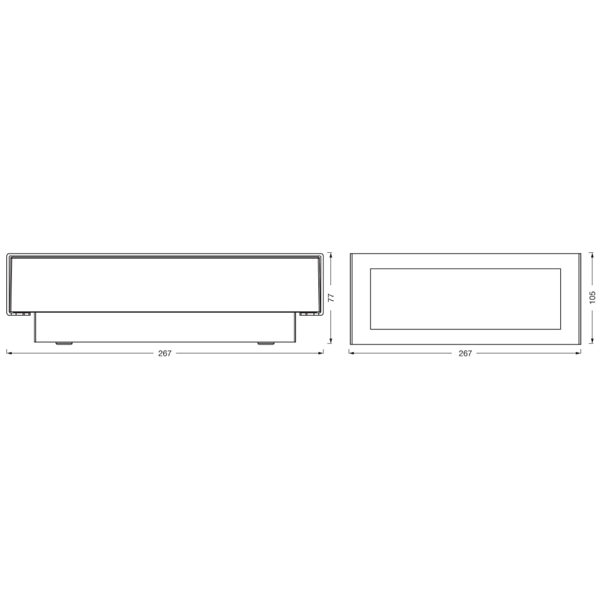 Osram - LED kültéri fali lámpatest ENDURA STYLE LED/10W/230V IP54 antracit