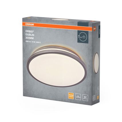 Osram - LED mennyezeti lámpa ORBIS DUBLIN LED/16W/230V Ø 30 cm ezüstszínű