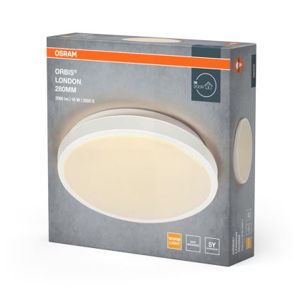 Osram - LED mennyezeti lámpa ORBIS LONDON LED/16W/230V átm. 28 cm fehér