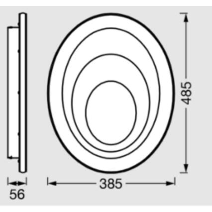 Osram - LED mennyezeti lámpa ORBIS SPIRAL LED/37W/230V fehér