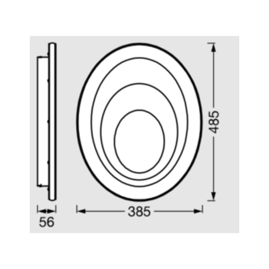 Osram - LED mennyezeti lámpa ORBIS SPIRAL LED/37W/230V fehér