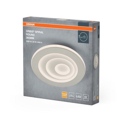 Osram - LED mennyezeti lámpa ORBIS SPIRAL LED/38W/230V átm. 36,5 cm fehér