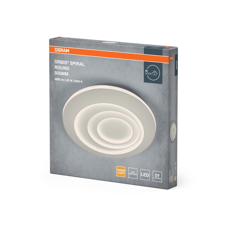 Osram - LED mennyezeti lámpa ORBIS SPIRAL LED/42W/230V, átm. 50,5 cm