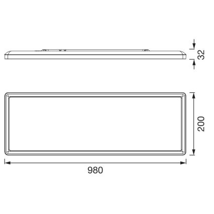Osram - LED Mennyezeti lámpatest PLANON EASYFIX LED/30W/230V 2800/4000/6000K IP54 fehér