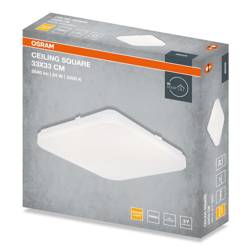 Osram - LED mennyezeti lámpa SQUARE LED/24W/230V 33x33 cm