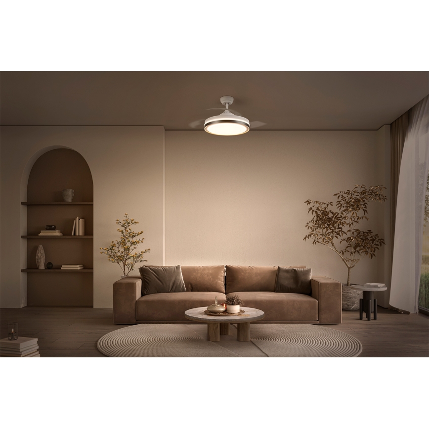 Osram - LED mennyezeti lámpa ventilátorral CEILING FAN LED/66W/230V 3000/4000/6500K fehér + távirányító