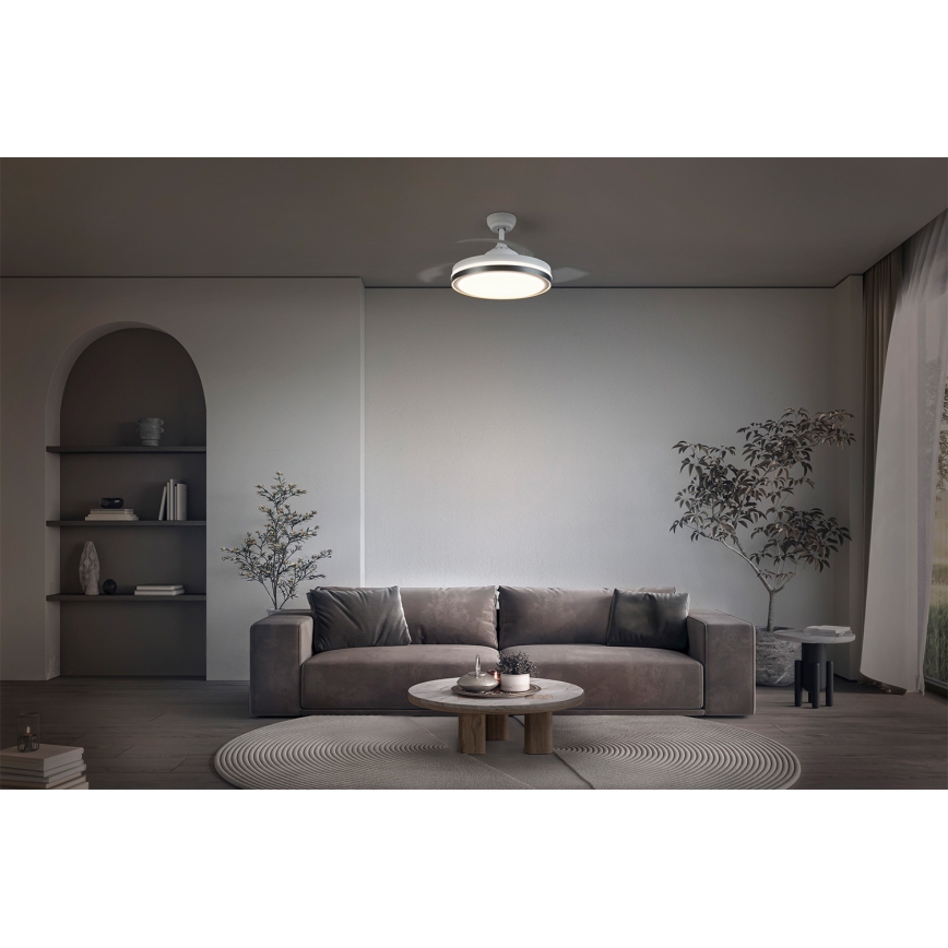 Osram - LED mennyezeti lámpa ventilátorral CEILING FAN LED/66W/230V 3000/4000/6500K fehér + távirányító