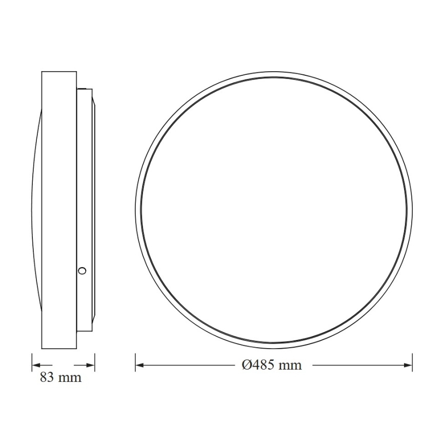 Osram - LED mennyezeti lámpatest CEILING LUXO LED/36W/230V Ø 49 cm arany