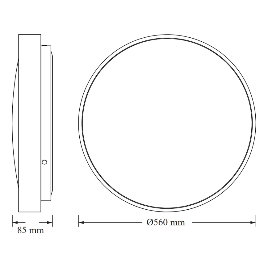 Osram - LED mennyezeti lámpatest CEILING LUXO LED/60W/230V átm. 56 cm aranyszínű