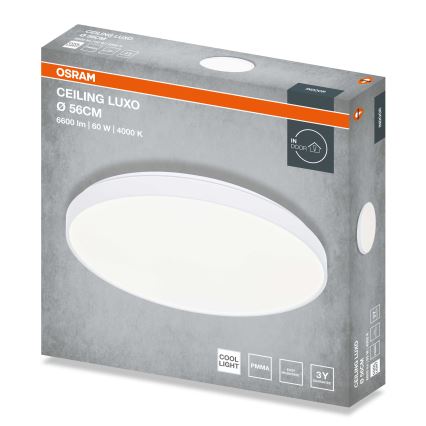 Osram - LED mennyezeti lámpatest CEILING LUXO LED/60W/230V Ø 56 cm fehér