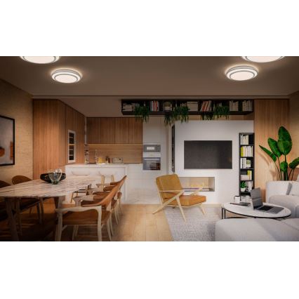 Osram - LED mennyezeti lámpatest ORBIS BERLIN LED/16W/230V átm. 29,3 cm ezüst