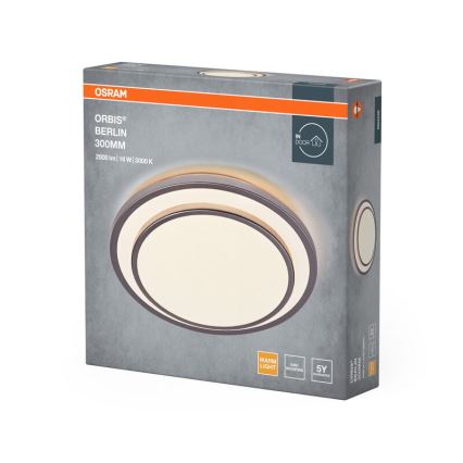 Osram - LED mennyezeti lámpatest ORBIS BERLIN LED/16W/230V átm. 29,3 cm ezüst