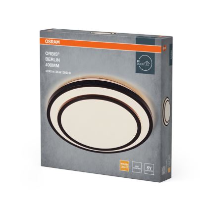 Osram - LED mennyezeti lámpatest ORBIS BERLIN LED/36W/230V Ø 49,2 cm fekete
