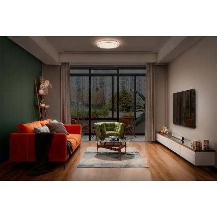 Osram - LED mennyezeti lámpatest ORBIS HELMAN LED/16W/230V átm. 29,5 cm ezüst