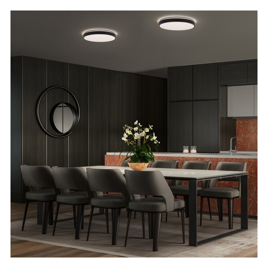 Osram - LED mennyezeti lámpatest ORBIS LONDON LED/16W/230V Ø 28 cm fekete