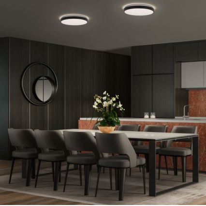 Osram - LED mennyezeti lámpatest ORBIS LONDON LED/24W/230V, Ø 39,5 cm, fekete