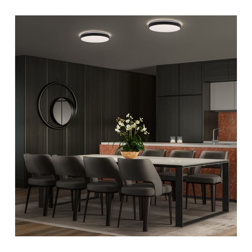 Osram - LED mennyezeti lámpatest ORBIS LONDON LED/24W/230V, Ø 39,5 cm, fekete