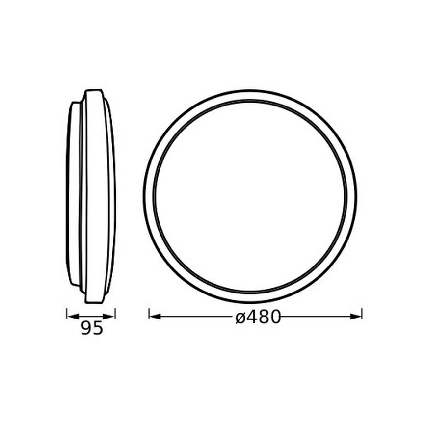 Osram - LED mennyezeti lámpatest ORBIS LONDON LED/36W/230V átm. 48 cm fehér
