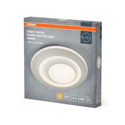 Osram - LED mennyezeti lámpatest ORBIS SPIRAL LED/27W/230V átm. 40 cm fehér