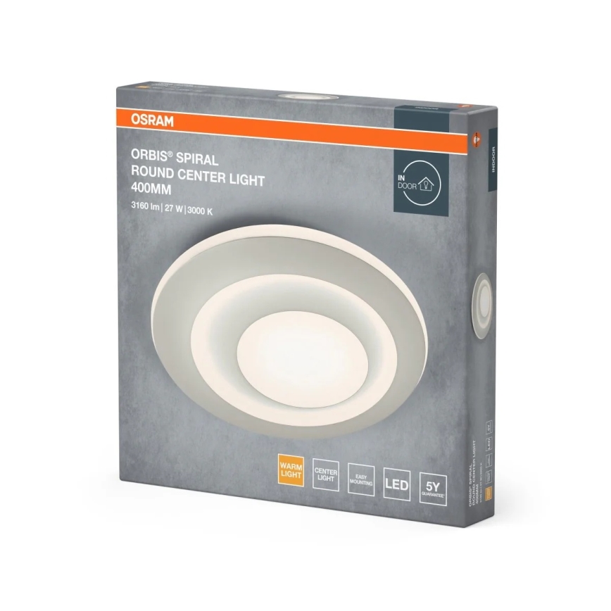 Osram - LED mennyezeti lámpatest ORBIS SPIRAL LED/27W/230V átm. 40 cm fehér