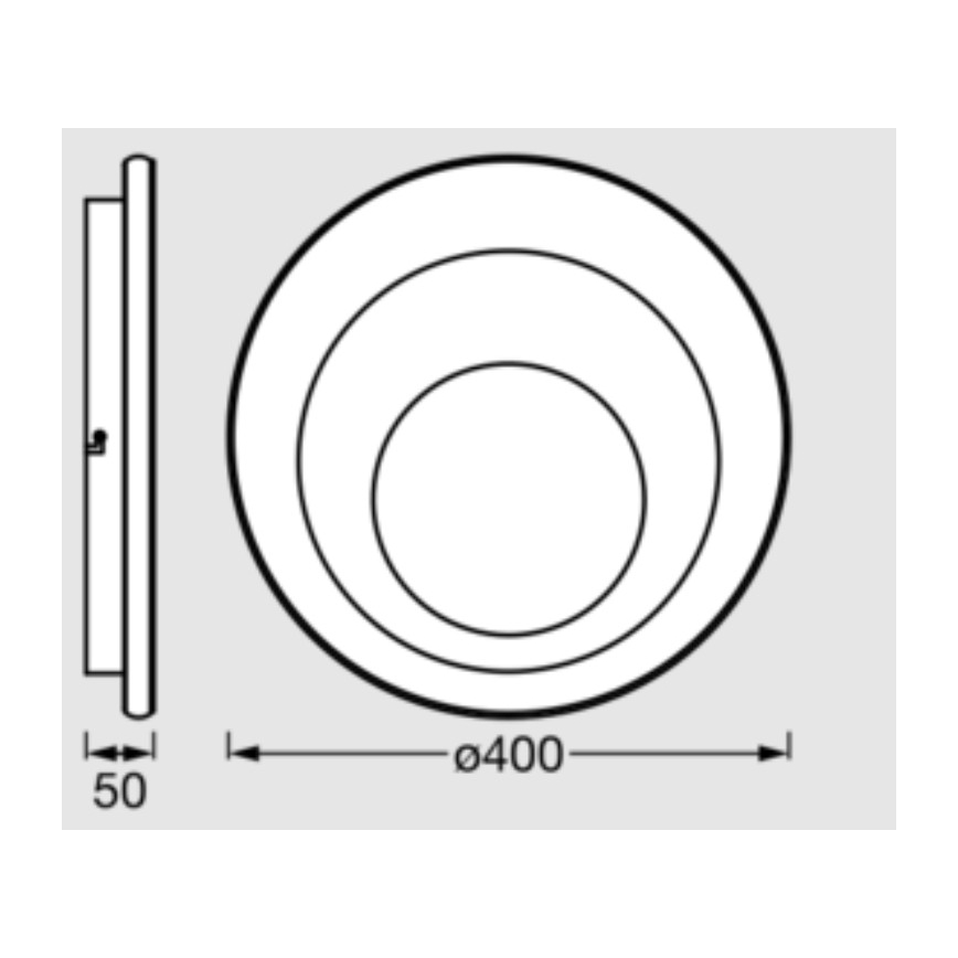 Osram - LED mennyezeti lámpatest ORBIS SPIRAL LED/27W/230V átm. 40 cm fehér