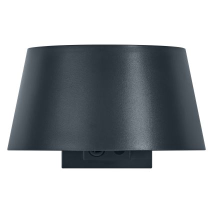 Osram - LED napelemes fali lámpa érzékelővel ENDURA STYLE LED/10,1W/4,2V 2000 mAh IP54 antracit