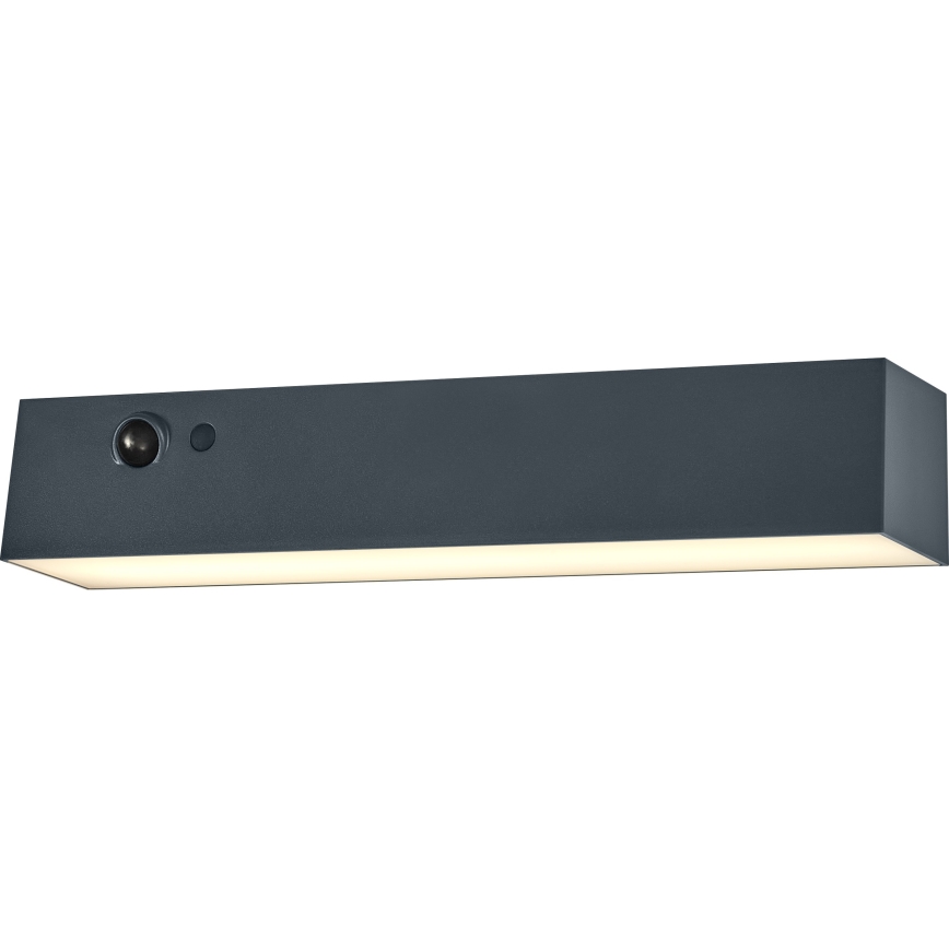 Osram - LED napelemes fali lámpa érzékelővel ENDURA STYLE LED/12,4W/4,2V 2000 mAh IP54 antracit