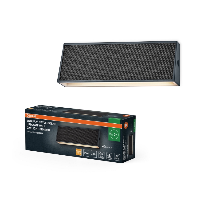 Osram - LED dimmelhető napelemes fali lámpatest ENDURA STYLE LED/7,1W/4,2V 2000 mAh IP44 antracit