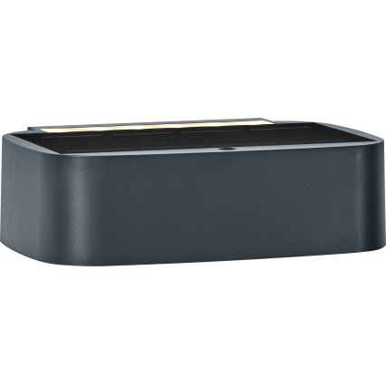 Osram - LED fényerőszabályozható napelemes fali lámpa ENDURA STYLE LED/7,6W/4,2V 2000 mAh IP65 antracit