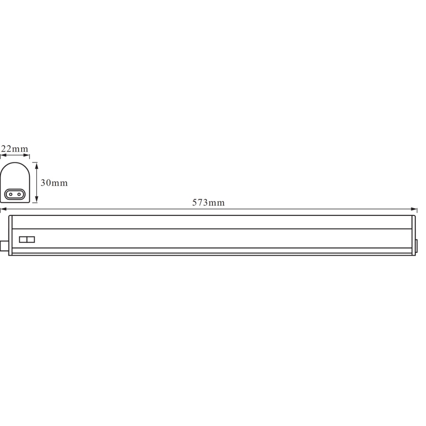 Osram - LED pult alá szerelhető BATTEN LED lámpatest/8W/230V 3000K